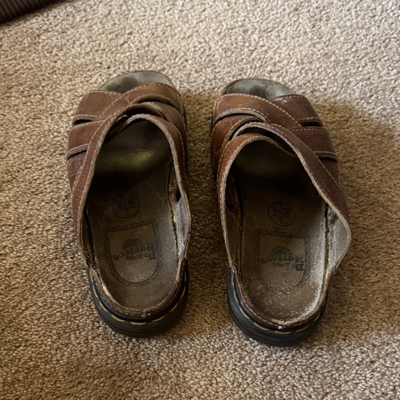 Doc Marten Dr marten vintage brown Leather strap Sandals y2k - Picture 2 of 4
